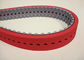 Red / Black Colour Rubber Timming Belt Corrugator Belt For Power Transmission System