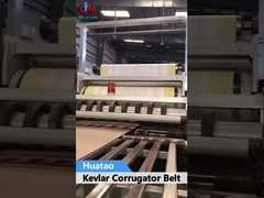 Corrugator için Dokuma Aramid Kevlar Kenarlı 8mm / 9mm Oluklu Kemer