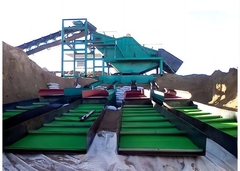 1m X 16m PE Altın madenciliği için yüzey mavi renkli altın paning halısı