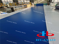 MDF, HDF, OSB gibi tahta ve panel üretim sürecinin şekillendirme bölümünde kullanılan yayıcı kemer.