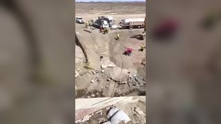 Büyük beton bina kesimi için paletli tel testere