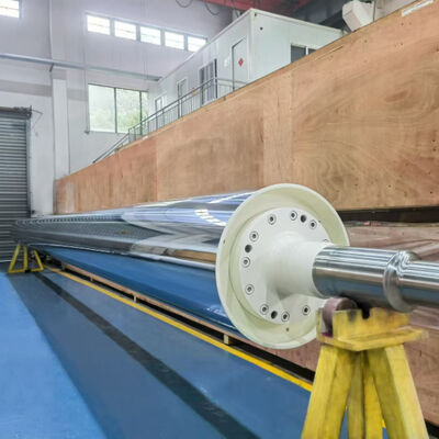 100UM Chrome Coating Cooling Roller with High Heating Exchange Rate and Q345 Material for BOPET Applications