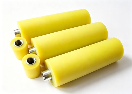 HDPE Conveyor Roller Blue Lightweight Corrosion Resistant Mining Conveyor Equipment