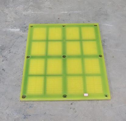 Polyurethane Vibrating Screen Mesh Dewatering Panel for Fine Sand Recycle with 305x305mm Size and 0.125mm Aperture