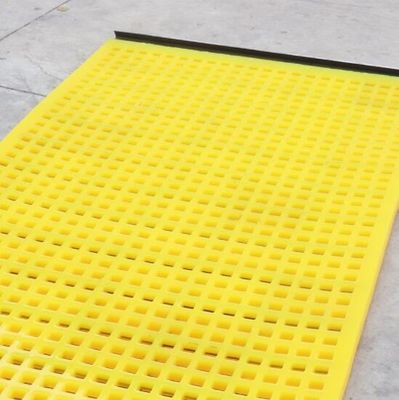 Square Hole Polyurethane Screen Panel With Hook Connection For Wear Resistance In Mining And Quarry