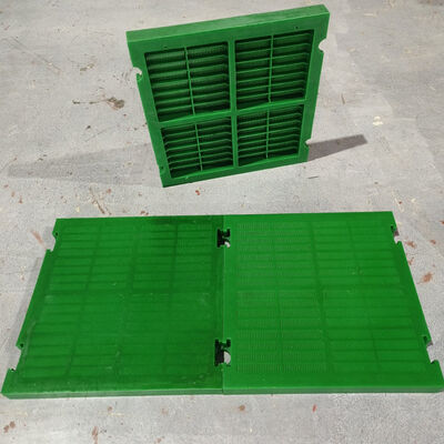 Industrial Linear Vibrating Poly Screen Panels New Polyurethane Screen For Ore Dewatering And Liquid Sieving