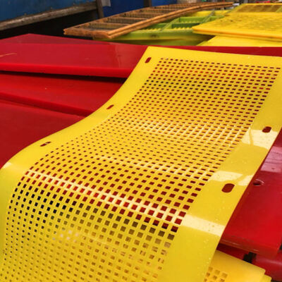 Flip-Flop Mesh Polyurethane Screen Panel with 1m Width and 45 Shore Hardness for Sticky Slurry Processing
