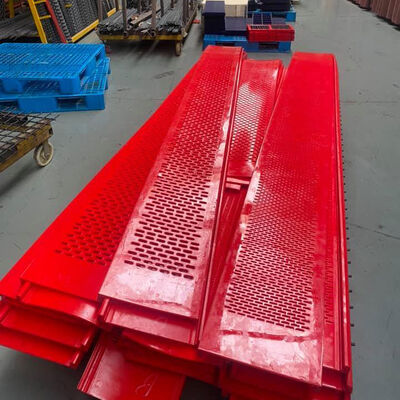 Flip-Flop Mesh Polyurethane Screen Panel with 1m Width 45 Shore Hardness for Sticky Slurry Processing