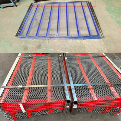 Woven 610*610 Slotted Self-cleaning Screen Mesh with Stainless Steel Wire Mesh + PU Strip Anti-Clog for Mining Equipment