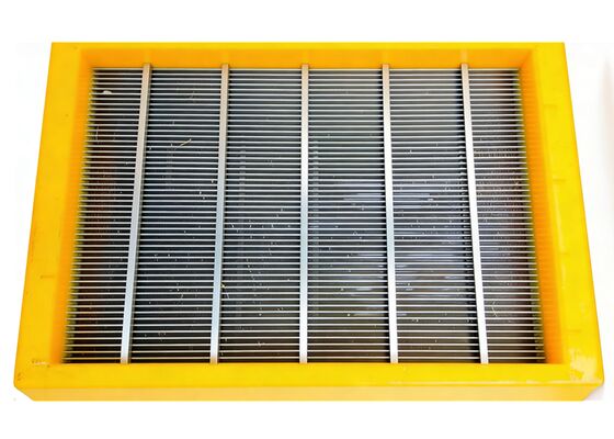 Heavy Duty Red Polyurethane Edging Vibration Wedge Wire Screen Plate for Aggregate Processing