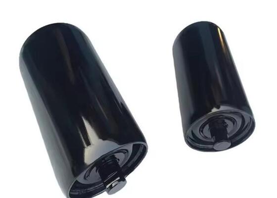 Mining Return Roller Rubber Coated Self Cleaning Coal Conveyor Equipment Part