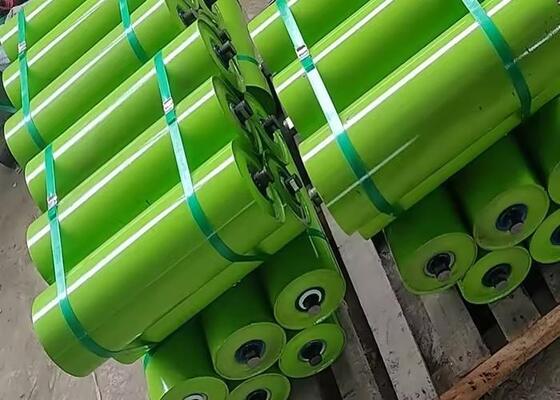 Coal Conveyor Rubber Disc Return Roller Self-Cleaning Design