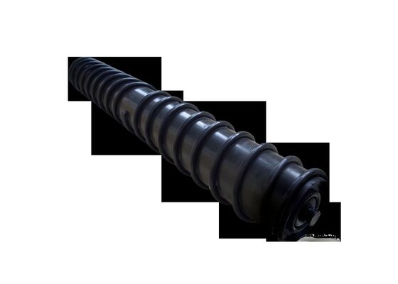 Self Cleaning Conveyor Roller Black Rubber Disc Wet Material Conveyor System