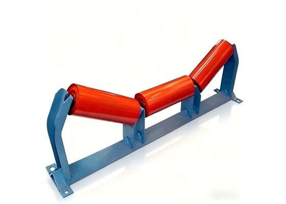 HDPE Conveyor Roller Blue Lightweight Corrosion Resistant Mining Conveyor Equipment