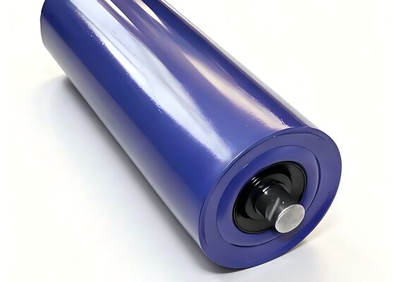 Conveyor Return Idler Roller Rubber Disc Design Anti Build Up Mining Application