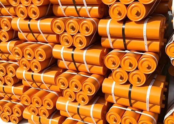 Mining Conveyor Rubber Disc Roller Sticky Material Handling Conveyor Component