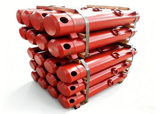 Mining Conveyor Roller Orange Coated Steel Tube Long Service Life Industrial Use
