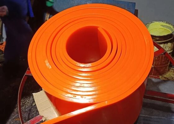 Conveyor PU Skirting Strip Beveled Edge Wear Resistant Aggregate Conveyor Sealing