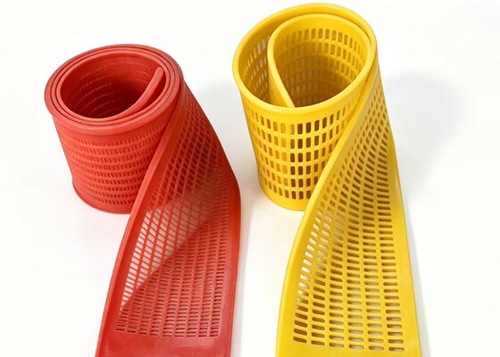 Boomerang Shaped Aperture PU Flip Flow Panels for Metal Scrap Recycling