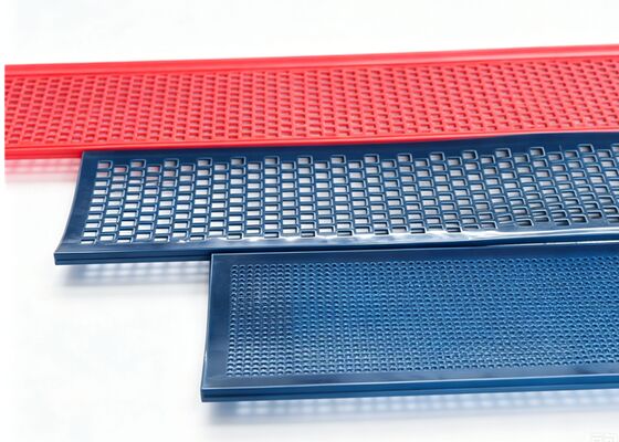 Boomerang Shaped Aperture PU Flip Flow Panels for Metal Scrap Recycling