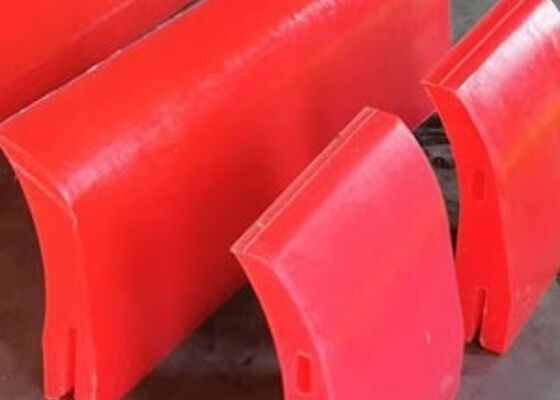 Conveyor Belt Primary Cleaner PU Blade Black Wear Resistant Coal Mining Equipment
