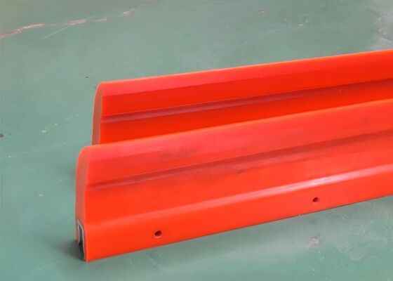 Polyurethane Belt Cleaner Secondary Scraper Blue PU Blade High Wear Resistance Conveyor