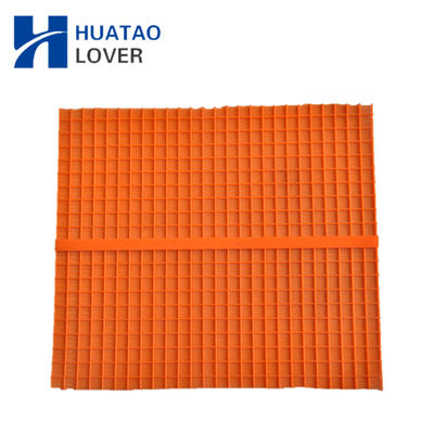 Tensioned Polyurethane Fine Screen Mesh with 0.045mm - 1.5mm Hole Width for High Frequency Vibrating Screener and 6-12 Months Lifetime