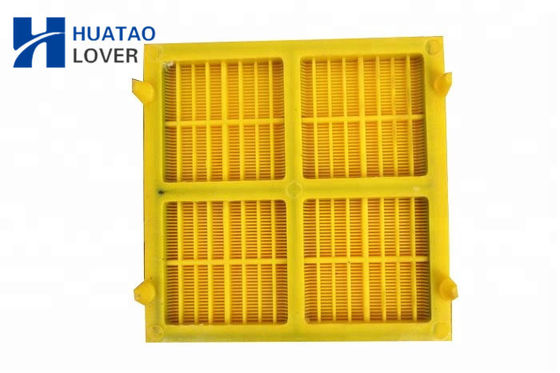 0.1mm Aperture PU Dewatering Screen Panel with Steel Frame and Polyurethane Surface for Sand Dewatering