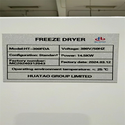 3m2 Kapasite 60kg/Lot Silikon Yağı Dondurucu Kurucu Hava Soğutma