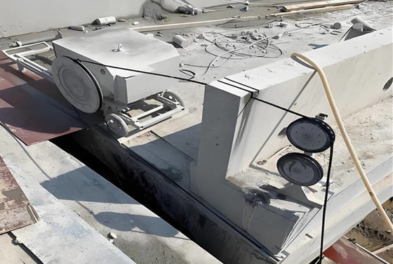 Dayanıklı Ayarlanabilir Hızlı Beton Kesme Tel Testere Makinesi Yıkım İçin