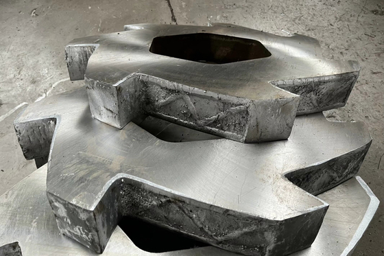 D2 Çift Milli Parçalayıcı Bıçağı Atık Metal Geri Dönüşümü İçin
