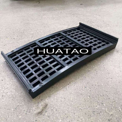 50*10mm Yüksek Aşınma Dirençli Kauçuk Elek Paneli, Modüler Tasarım ve Maden İşleme İçin Ayarlanabilir 10-50mm Delikli