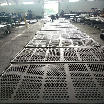 Madencilik titreşimli ekran uygulamaları için 60 * 20mm Yüksek Performanslı Modüler Kauçuk Ekran Paneli