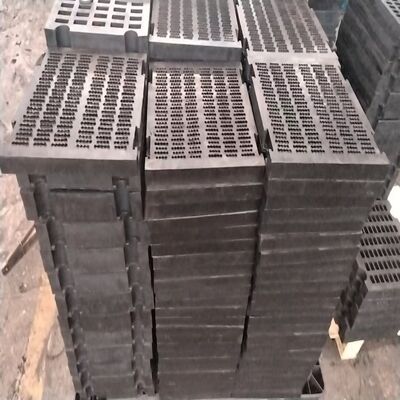 120mm Açıklık 70mm Kalınlık Çelik Takviyeli Kauçuk Elek Paneli Kaba Eleme İçin