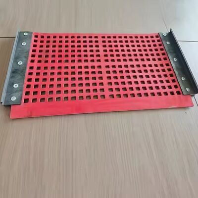 Kuru tarama ve kendi kendine temizleme için yüksek aşınma karşıtı yuvarlak şekilli kauçuk ekran mat