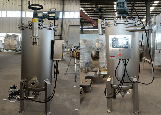 Paslanmaz çelik 304 fırça tipi ile kendi kendini temizleyen filtre makinesi