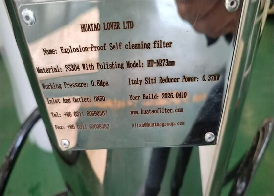 Gıda Endüstrisi için SS304 Otomatik İç Kazıyıcı Kendi Kendini Temizleyen Filtre Muhafazası