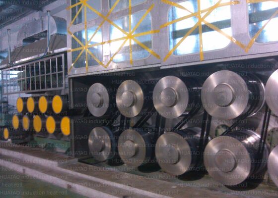 Doğrusal Hız Maksimum 5000m Minmax 500m/Min İndüksiyonlu Isıtma Rulosu Godet Silindiri Max 420°