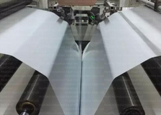 Doğrusal Hız Maksimum 150 m Min Sert Krom Kaplama İndüksiyonlu Isıtma Silindiri Doğrusal Basınç 200 ila 300psi