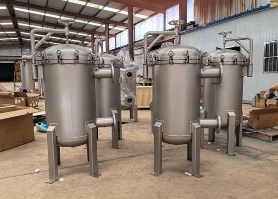 25 Mikron Çanta Filtresi 304/316L Paslanmaz Çelik Çoklu Çanta Filtresi