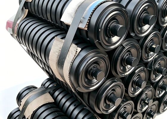 Madencilik taşıyıcı lastik disk rulo yapışkan malzeme taşıyıcı taşıyıcı bileşeni
