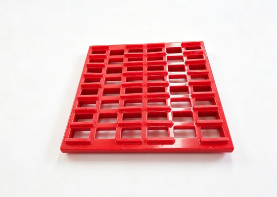 Anti-Plugging Performance Mining için Tapered delikleri olan Polyurethane Screen Mesh