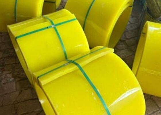 Polyurethane Konveyör Çizgi Şerit Ağır Güçlü Toz Dökümü Toplu Kemer Konveyörü