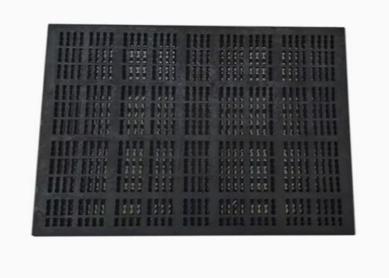 Enerji tasarruflu madencilik uygulamaları için kauçuk tarama paneli