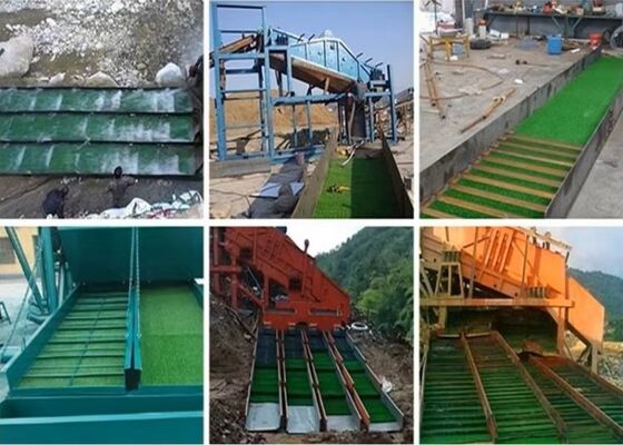 Yüksek yakalama oranı Altın yıkama tesisi madencilik endüstrisi için mat