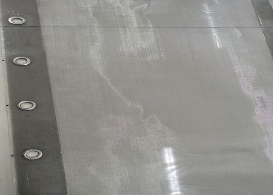 Rotex Ayırıcılar için 304L Grommet Elek Siyah PU Şerit 0,0014-0,0090 inç Tel