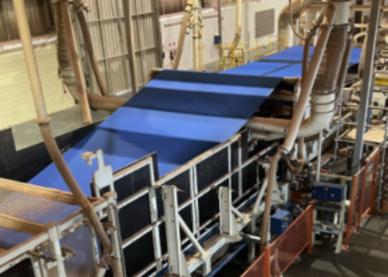 PET Karbon Filament Anti-Statik Deaeration Mesh Belt MDF Parçacık Tablosu için.