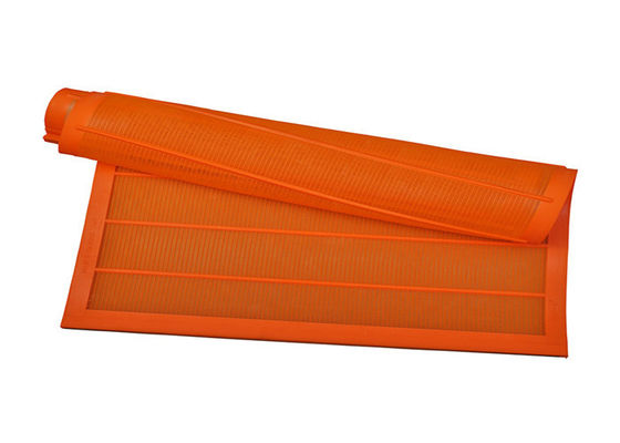 700 mm x 1040 mm Orange Polyurethane Fine Screen Mesh 0.075 mm-1.5 mm delik genişliği ve 6-12 aylık hayat süresi