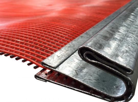 Polyurethane kaplamalı titreşimli ekran örgütü madencilik ve taş ocağında kendi kendini temizlemek için çelik çekirdeği ile