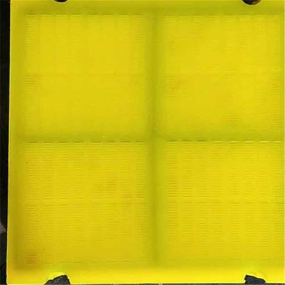Madencilik Susuzlaştırma için 0.1mm Slot Açıklığı ve 305x305mm Boyutlu Çelik Çerçeveli Poliüretan Elek Paneli